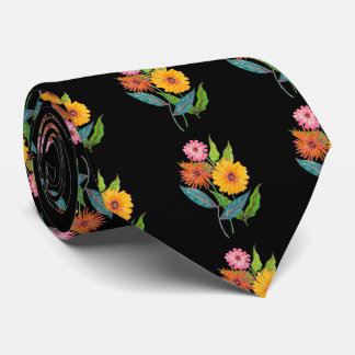 Corbata Flor de flores silvestres de zinnia artificial