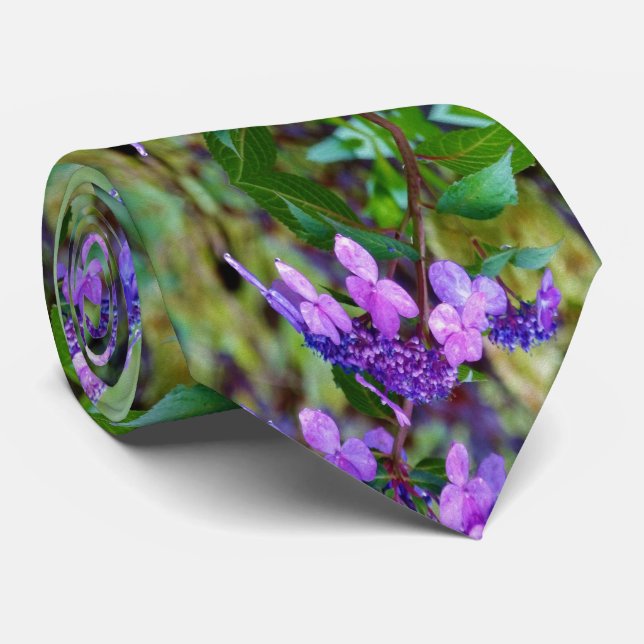 Corbata Flor de Hortensia Morada Twist and Shout (Enrollado)