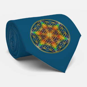 Corbata FLOR DE LA VIDA - Flor fractal 1