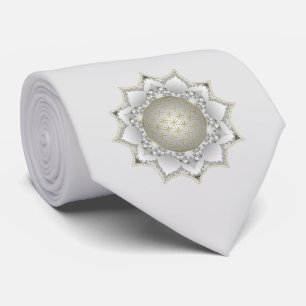 Corbata Flor de la Vida - Mandala de Flores 1