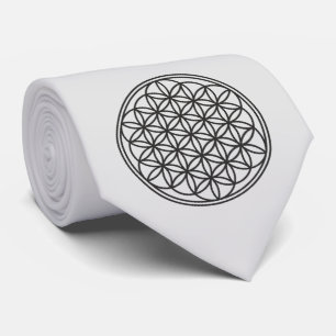 Corbata FLOR DE LA VIDA - Símbolo de Geometría Sagrada con