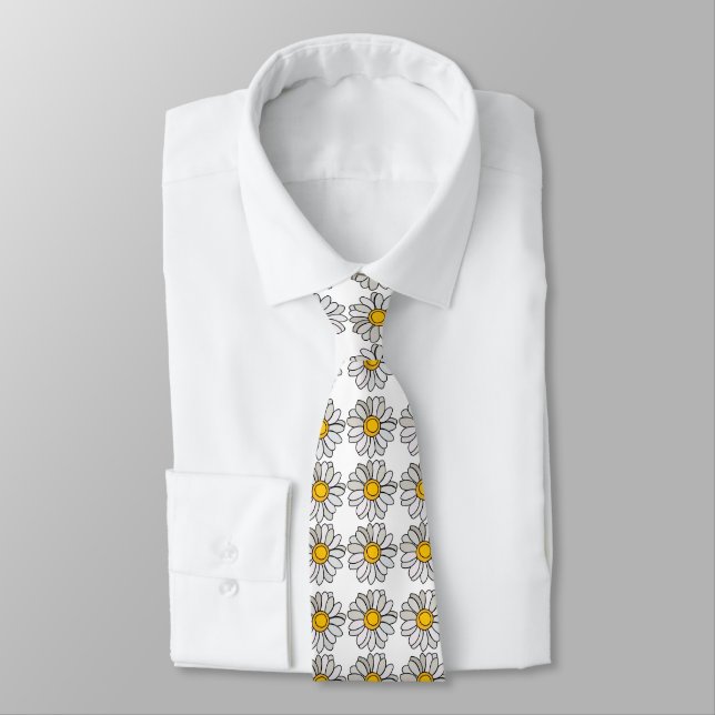 Corbata Flor de margarita floral Daisy  (Atado)