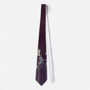 Corbata Flor de medianoche