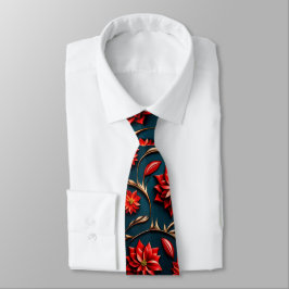 Corbata Flor de Nochebuena Hermosa