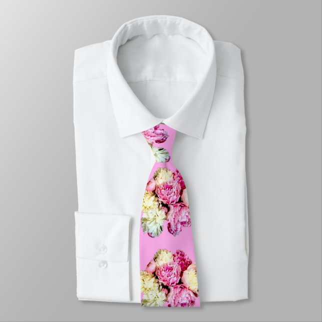 Corbata Flor de Peonía (Atado)