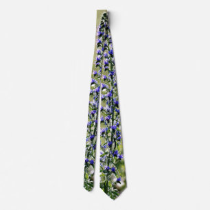 Corbata Flor de torre azul