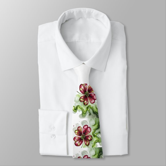 CORBATA FLOR DE TRÉBOL PURPÚREA (Atado)