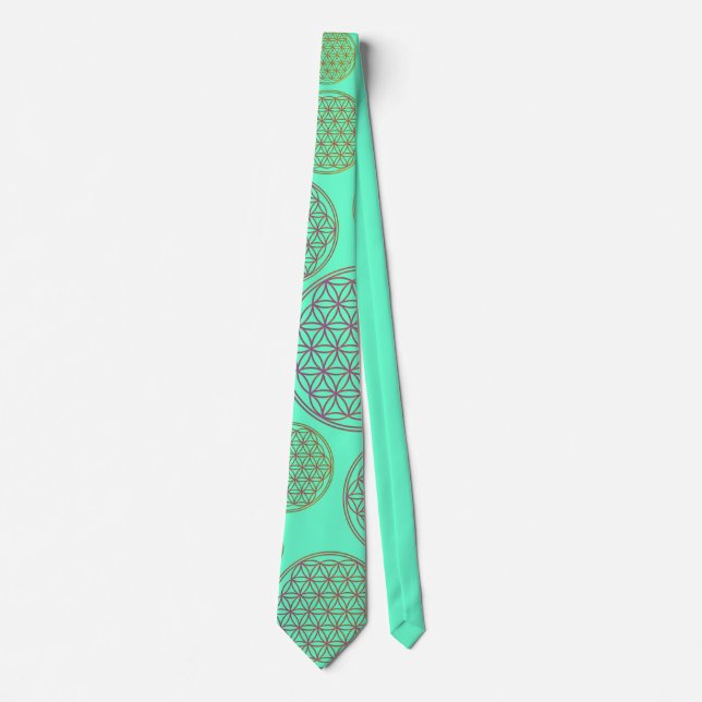 Corbata Flor de vida / Blume des Lebens - Patrón (Anverso)