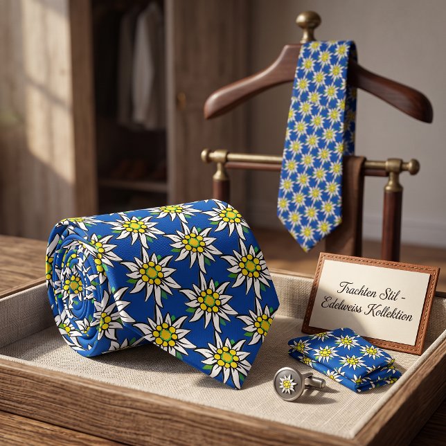 Corbata Flor Edelweiss Alpina Suiza (Subido por el creador)