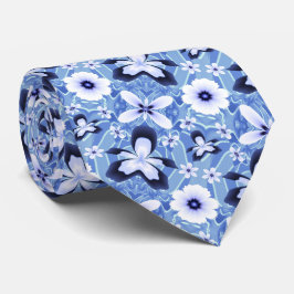 Corbata Flor elegante de orquídeas azules