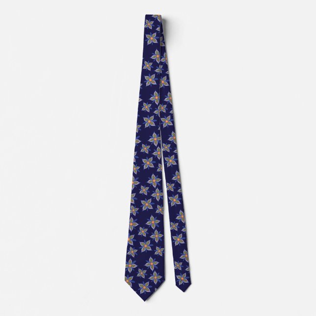 Corbata Flor enrrollada rancia (Anverso)