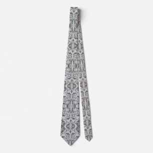 Corbata Flor gris