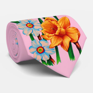 Corbata flor narcisa