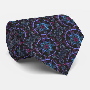Corbata Flor nocturna de Mandala