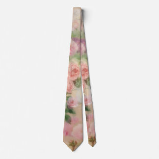 Corbata Flor rosa rosa vintage
