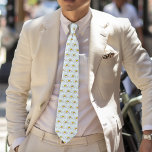 Corbata Flor silvestre<br><div class="desc">Una única margarita en un fondo azul</div>
