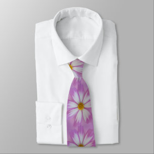 Corbata Flor violeta clara
