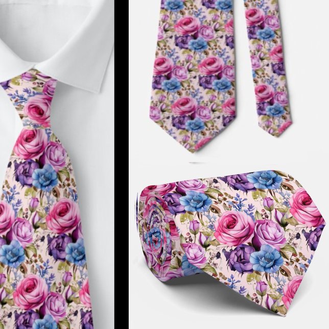 Corbata Flor violeta morada rosa azul Rubor (Subido por el creador)