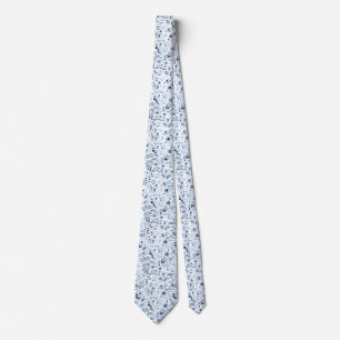 Corbata Floral azul acuático, elegante