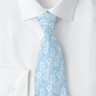 Corbata Floral Baby Blue