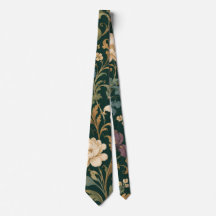 Corbata floral barroca de lujo
