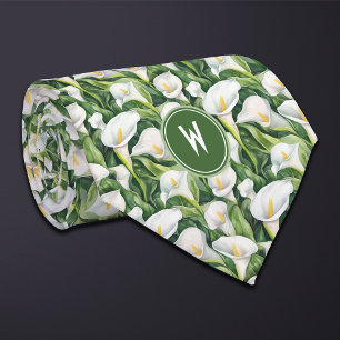 Corbata Floral blanca de Calla Lillies