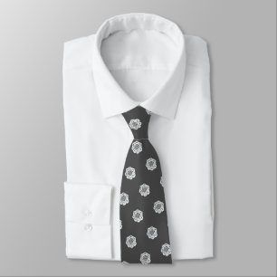 Corbata Floral blanca y negra en cualquier combinación de 