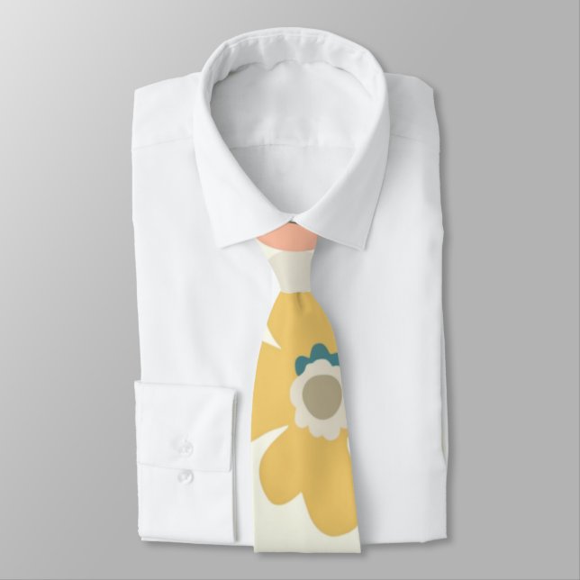 Corbata Floral Boho Personalizado – Moda Elegante (Atado)