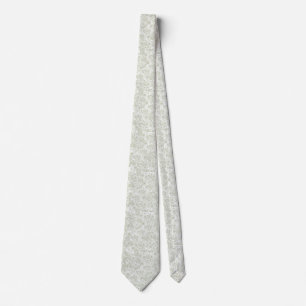 Corbata Floral botánico de la acuarela verde en colores