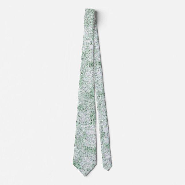 Corbata Floral Daisy Velvety Mint Green (Anverso)