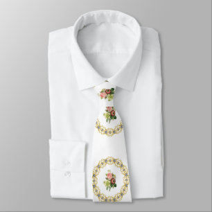 Corbata Floral de diseñador masculino