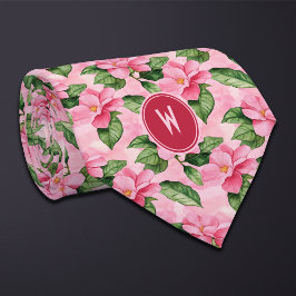 Corbata Floral de Gardenias Rosadas