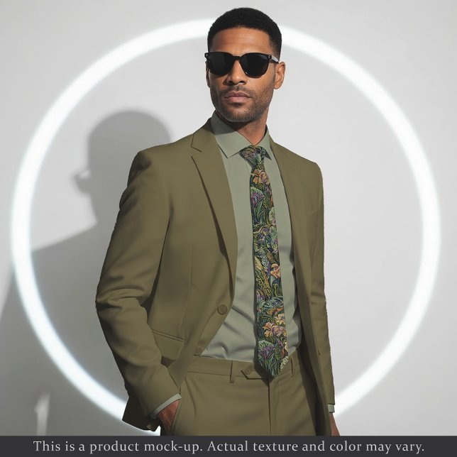 Corbata floral de la jungla impresionista (Subido por el creador)