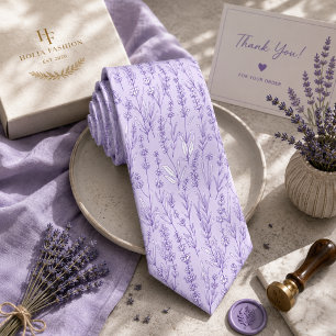 Corbata Floral de lavanda