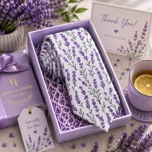 Corbata Floral de lavanda
