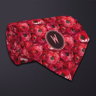 Corbata Floral de Red Ranunculus