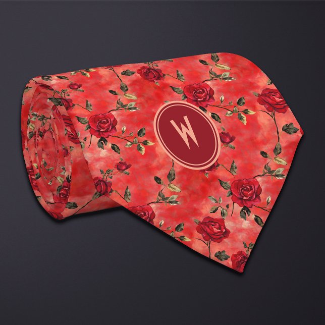 Corbata Floral de rosas rojas (Subido por el creador)
