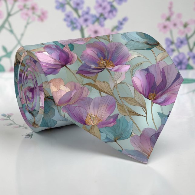 Corbata floral de tulipán de primavera estacional (Subido por el creador)