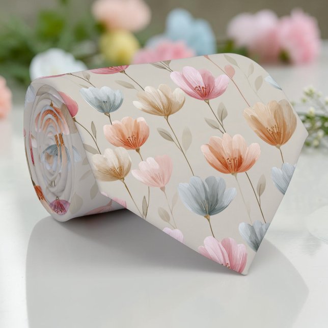 Corbata floral de tulipán de primavera estacional (Subido por el creador)