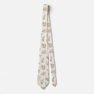 corbata floral diseñada con flores