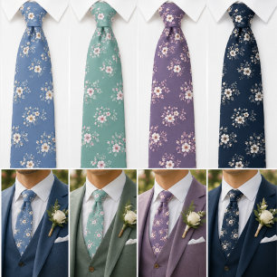 Corbata Floral Ditsy Lavanda