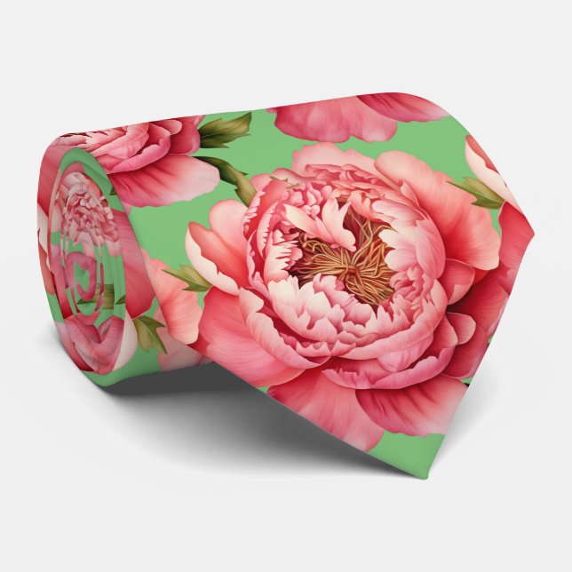 Corbata floral elegante para bodas y ocasiones esp (Enrollado)