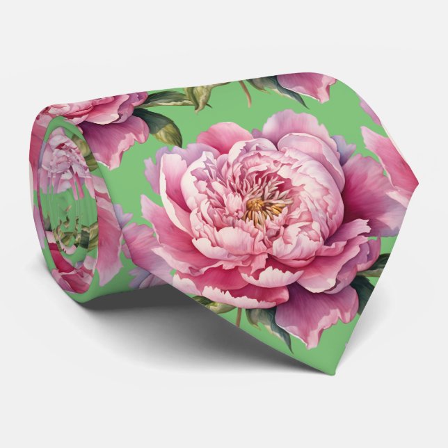 Corbata Floral Elegante para Bodas y Ocasiones Esp (Enrollado)