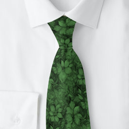 Corbata Floral Hunter Verde