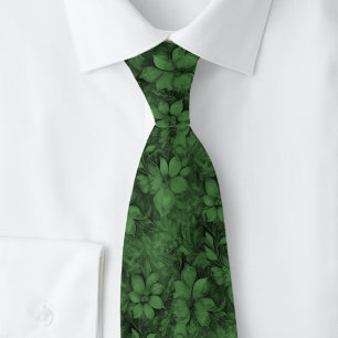 Corbata Floral Hunter Verde
