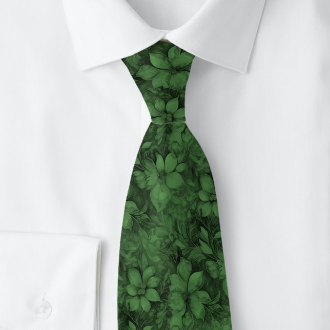 Corbata Floral Hunter Verde (Subido por el creador)