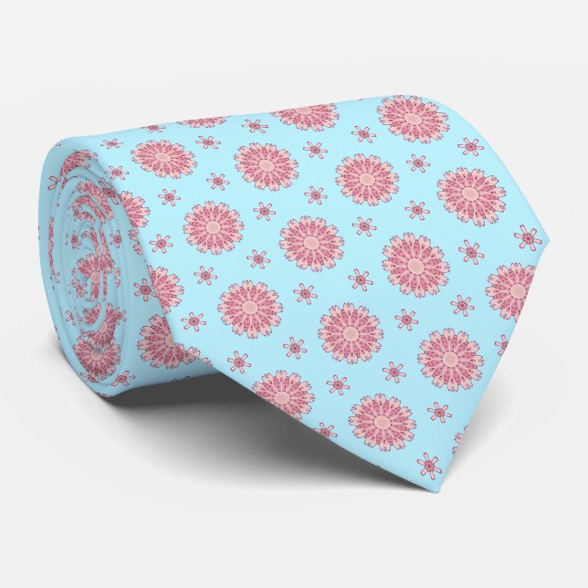 Corbata Floral Intrincado (Enrollado)
