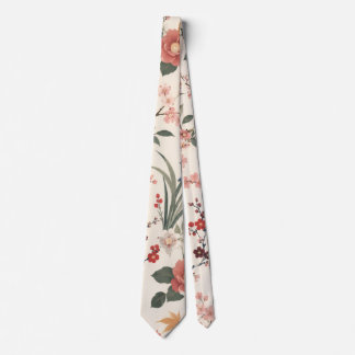 Corbata floral japonesa elegante