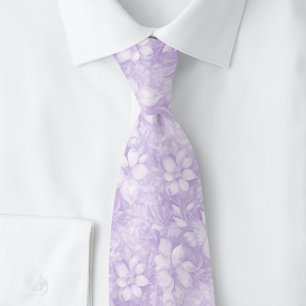 Corbata Floral Lavanda