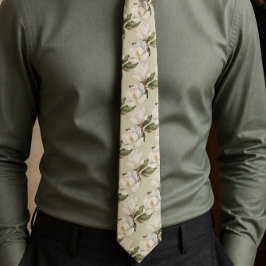 Corbata Floral Magnolia